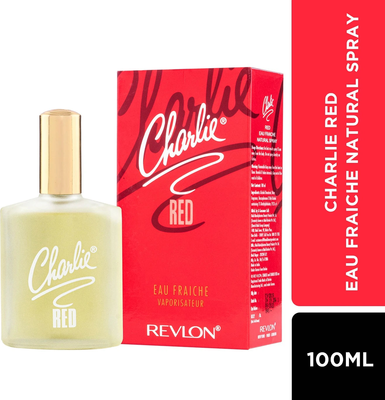 Revlon Charlie Rose Eau de Toilette for Women 100ml – Floral Fruity Fragrance