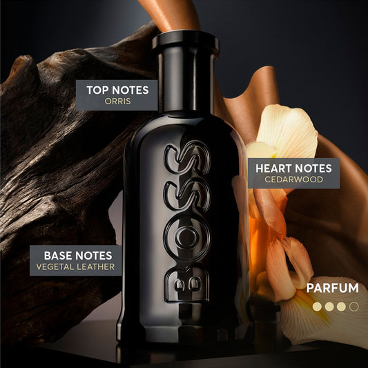 Hugo Boss Bottled Parfum 100ml 3.3 fl oz Men’s Intense Woody Amber Luxury Fragrance