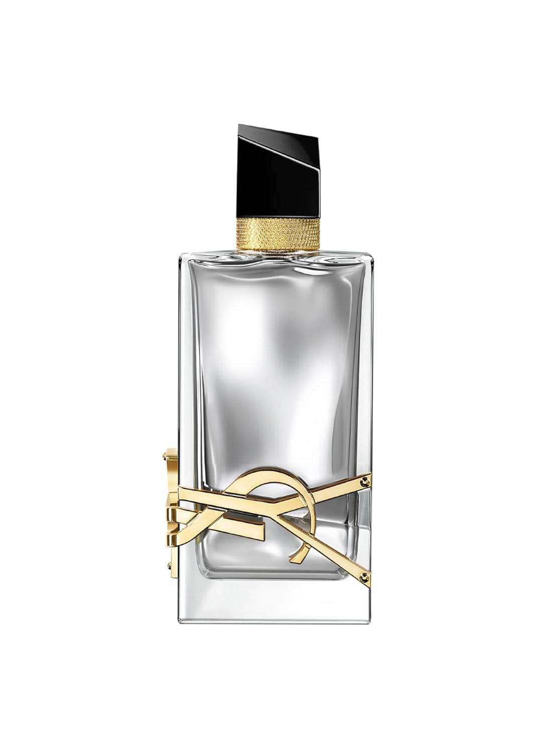 Perfume bottle with gold accents on a white background Yves Saint Laurent Libre L'Absolu Platine Eau de Parfum 90 ml (3 fl.oz)