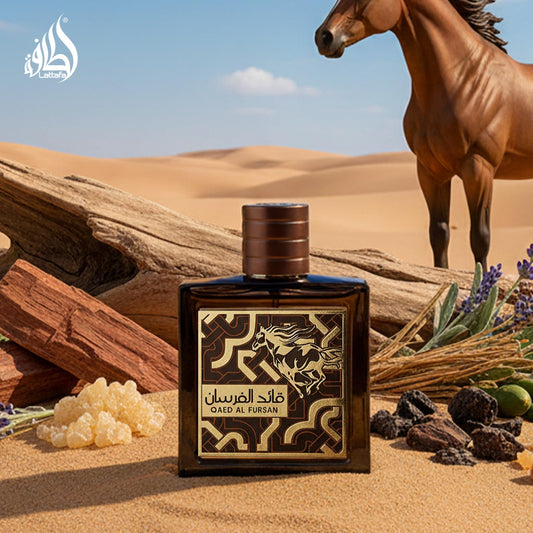 Lattafa Qaed Al Fursan Eau de Parfum 90ml – Fruity Woody Luxury Unisex Fragrance