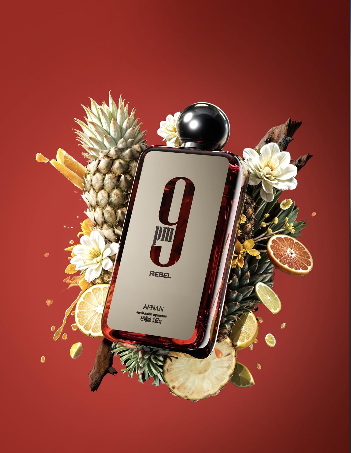 AFNAN 9PM Rebel EDP 100ml – Bold Spicy Woody Perfume for Unisex
