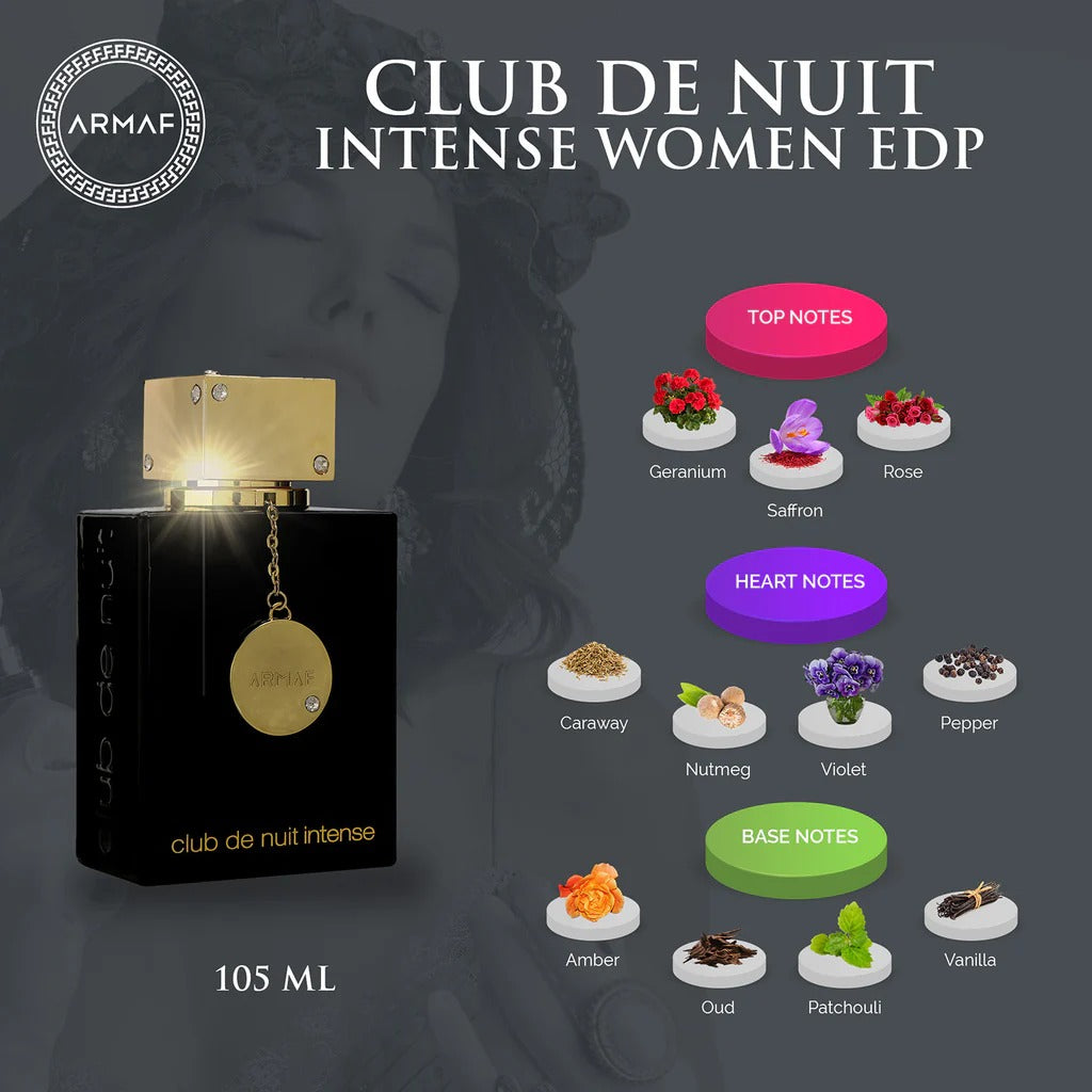 Armaf Club De Nuit Intense Eau De Parfum for Women 105ML – Captivating & Sophisticated