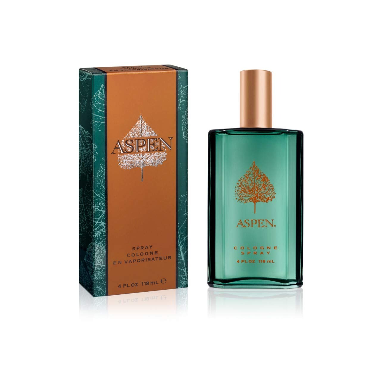 Aspen by Coty Cologne Spray 118ml – Classic Fresh Green Woody Scent for Men