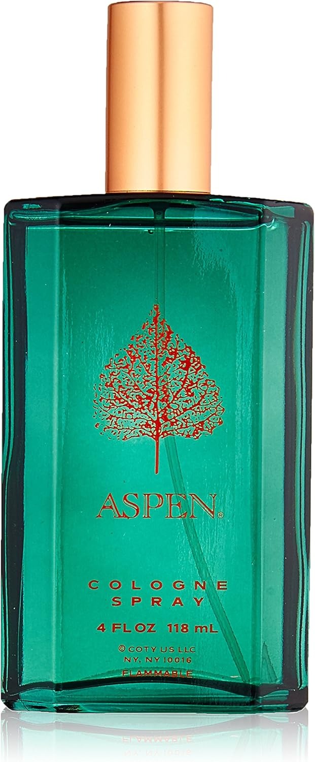 Aspen by Coty Cologne Spray 118ml – Classic Fresh Green Woody Scent for Men