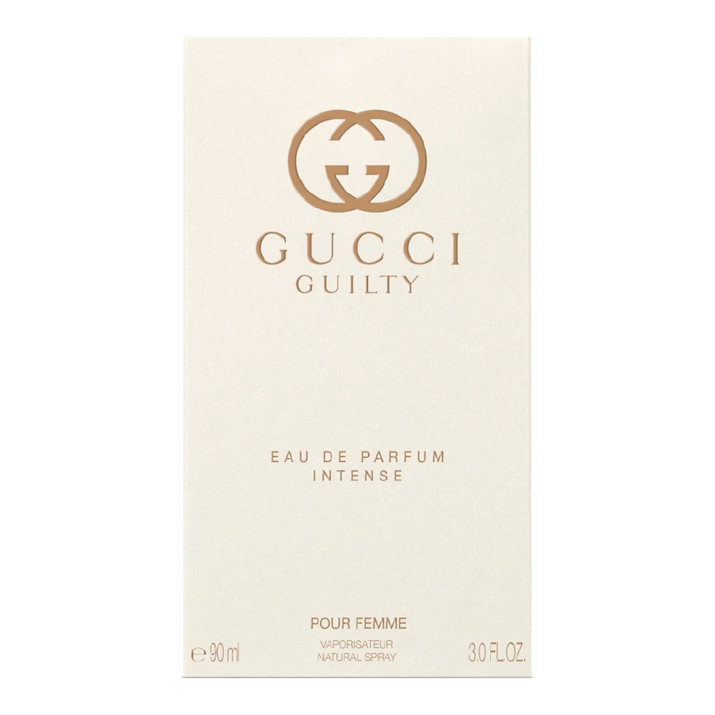 Gucci Guilty Eau de Parfum Intense packaging on a white background Gucci Guilty Eau de Parfum Intense Pour Femme 90 ml (3 fl.oz)