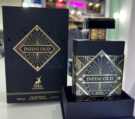 Maison Alhambra Infini Oud Eau De Parfum 100ml – Luxurious Long Lasting Unisex Fragrance