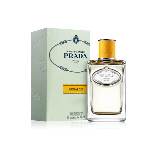 Prada Les Infusions de Prada Infusion de Mandarine Eau de Parfum 100ml 3.3 fl oz Fresh Citrus Woody Perfume for Women and Men