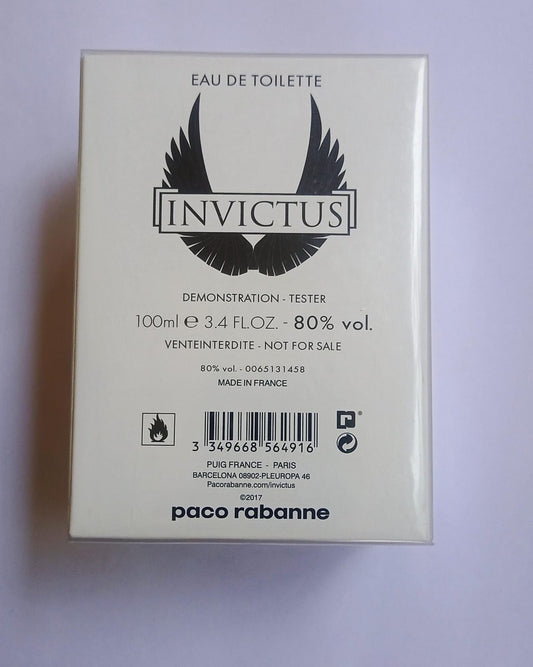 Paco Rabanne Invictus Aqua EDT 100ml Tester – Fresh Aquatic Woody Perfume for Men