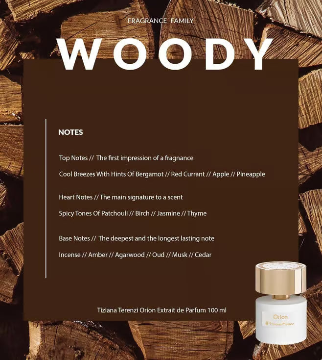 Tiziana Terenzi Orion Extrait de Parfum 100ml Natural Spray Unisex Luxury Niche Long Lasting Perfume