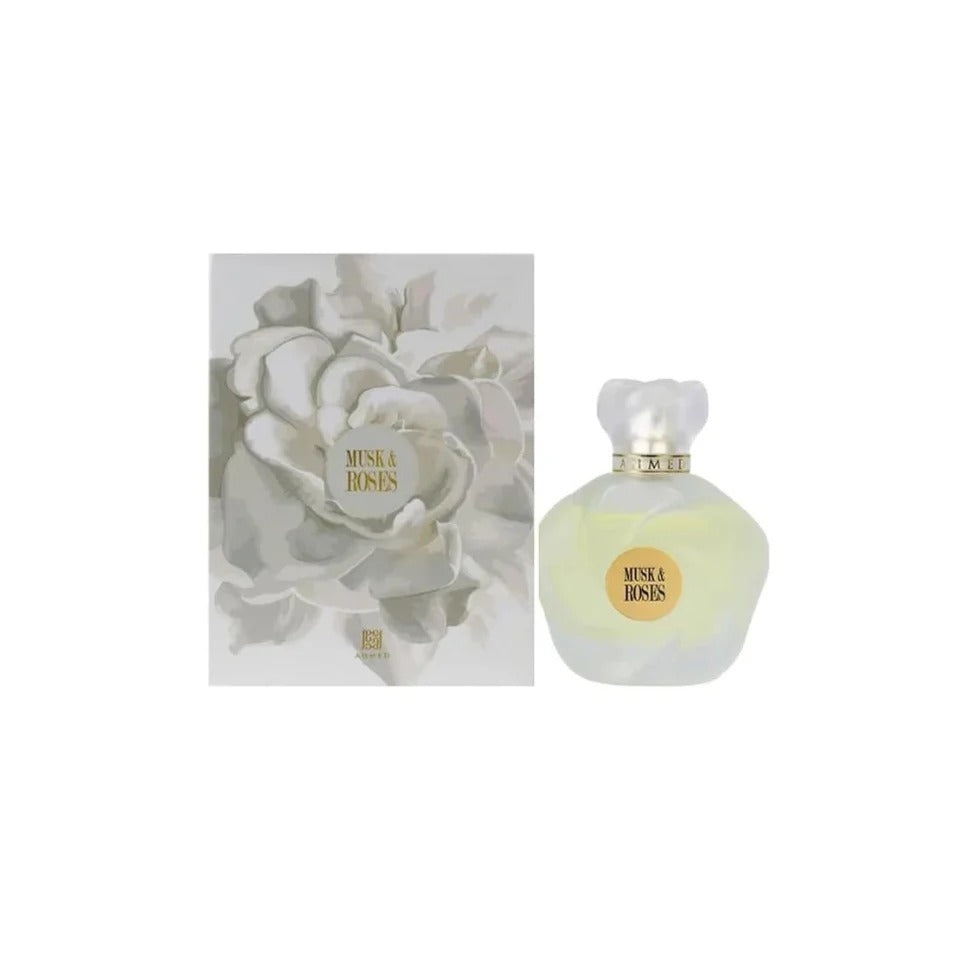 Ahmed Al Maghribi Musk & Roses EDP 75ml – Elegant Floral Musk Perfume for Men & Women