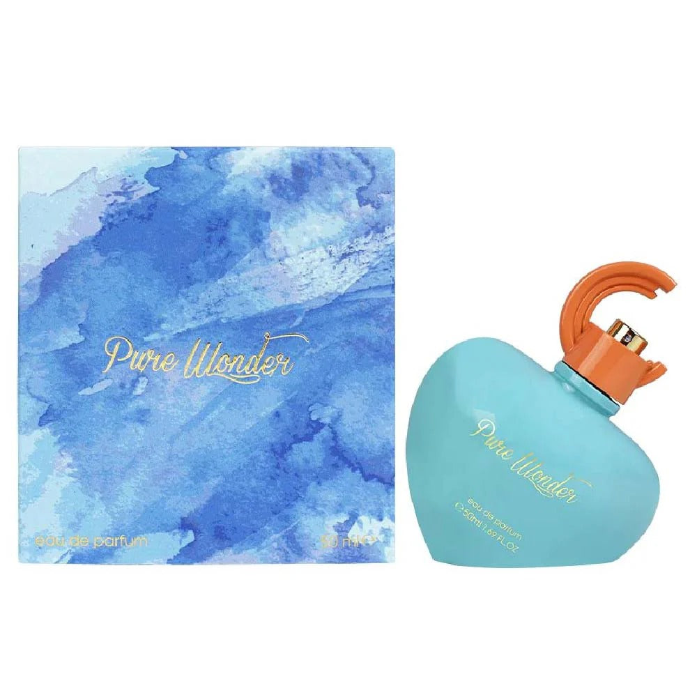Ahmed Al Maghribi Pure Wonder Eau De Parfum 50ml – Refreshing Floral & Musk Unisex Perfume