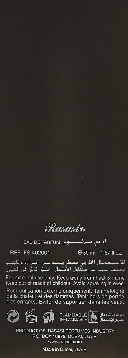 Rasasi Fattan Pour Homme EDP 50ml – Fresh, Woody & Citrus Long Lasting Perfume for Men