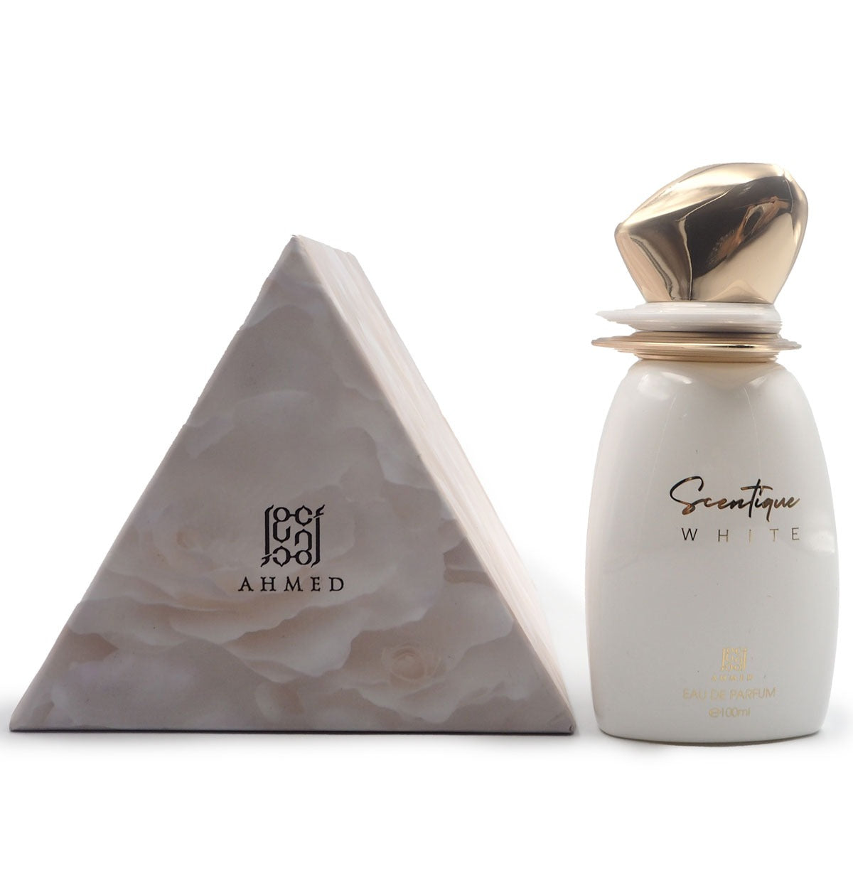 Ahmed Al Maghribi Scentique White Eau De Parfum – Elegant Powdery Floral Perfume for Women 100ml