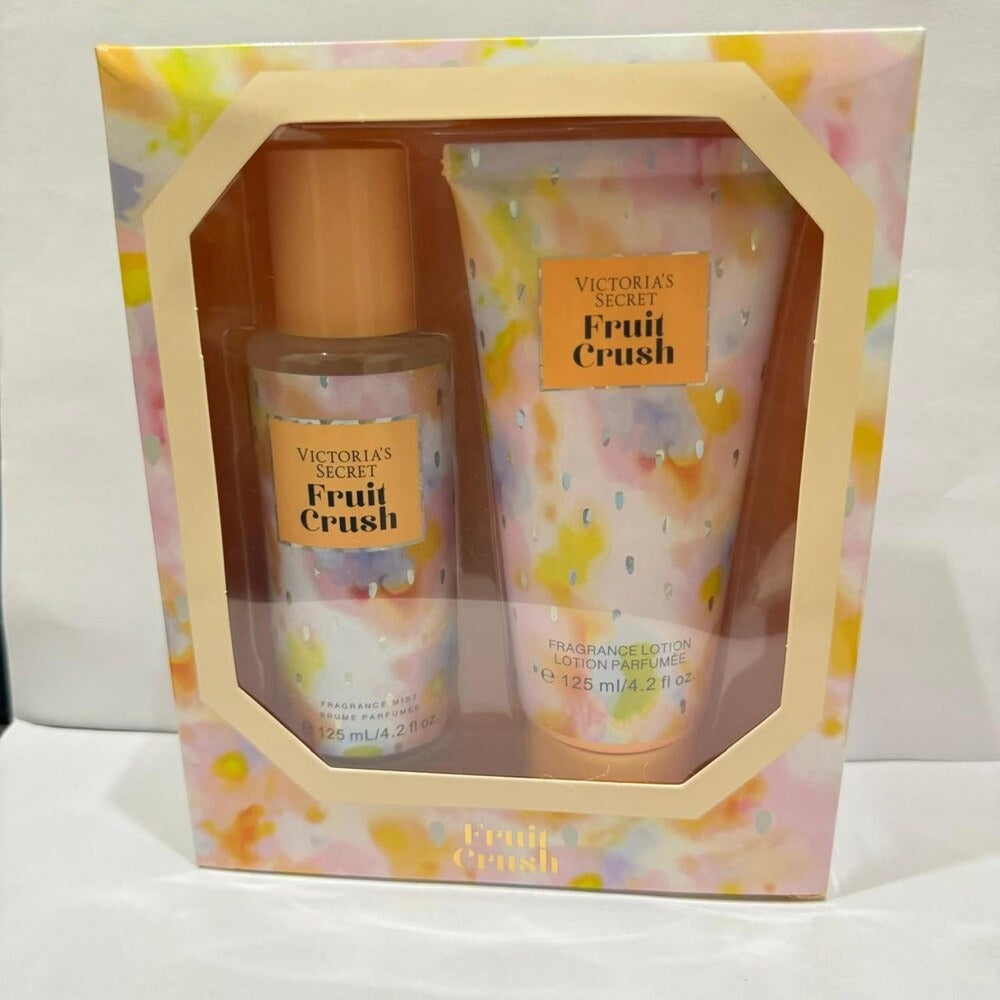 Victoria's Secret Fruit Crush Set – Mist & Lotion Combo Pack for Juicy, All-Day Freshness