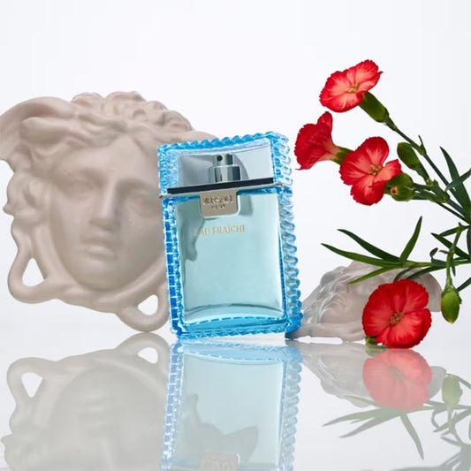 Versace Man Eau Fraiche Eau de Toilette for Men 100ml – Fresh Aquatic Citrus Fragrance