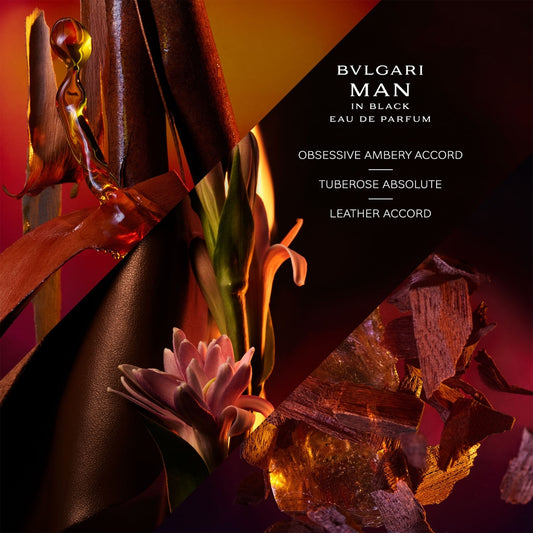 Bvlgari Man In Black Eau de Parfum 100ml 3.4 fl oz U.S. Men’s Intense Spicy Amber Long Lasting Luxury Fragrance