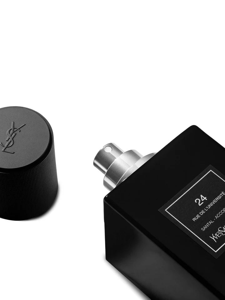 Black Yves Saint Laurent perfume bottle with cap on a white background Yves Saint Laurent 37 Rue de Bellechasse Elemi Eau de Parfum 100 ml (3.3 fl.oz)