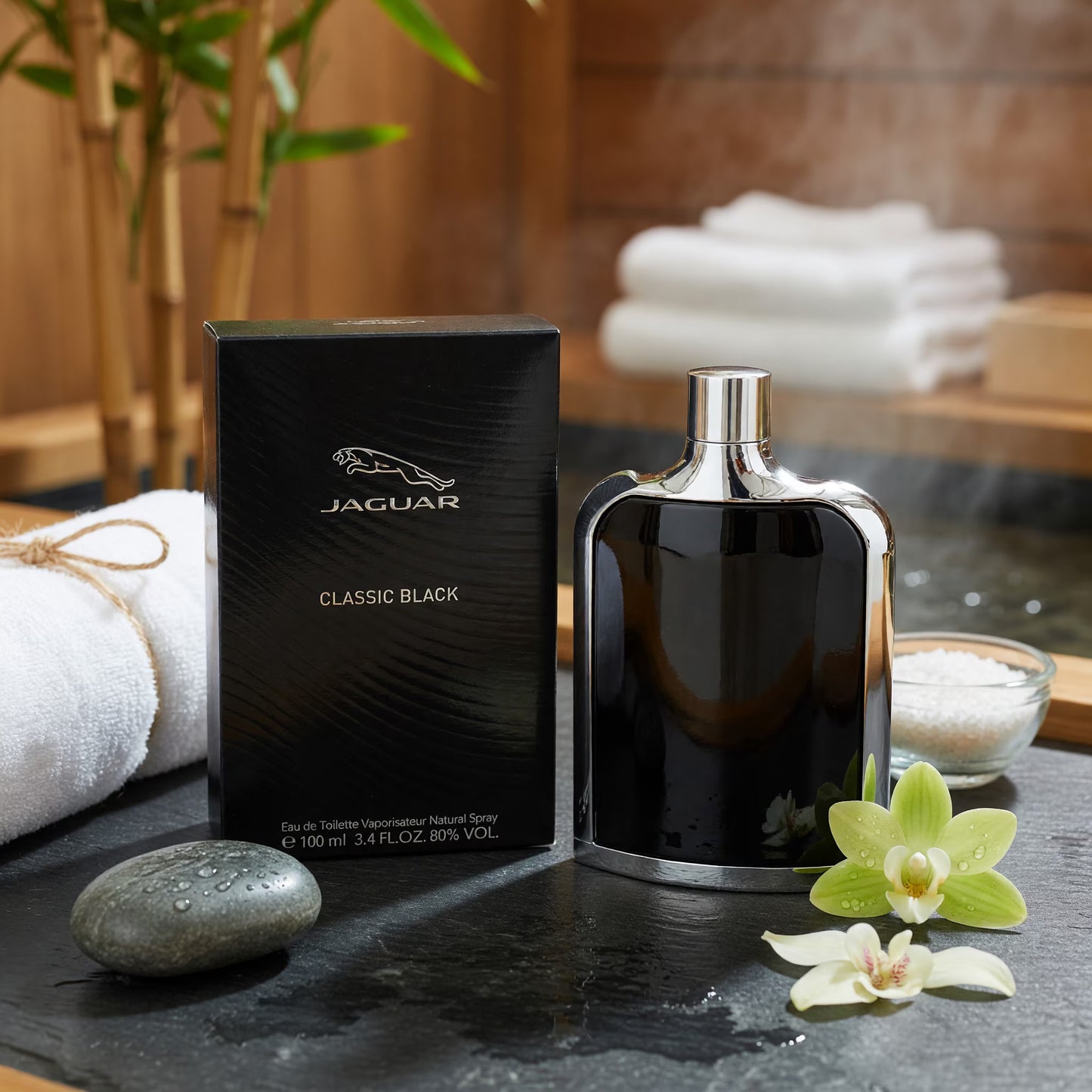 Jaguar Classic Black Eau de Toilette for Men 100ml – Sophisticated Woody Aromatic Fragrance