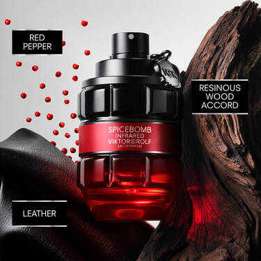 Viktor & Rolf Spicebomb Infrared Eau de Toilette 90ml 3.04 fl oz Warm Spicy Red Pepper Men’s Perfume