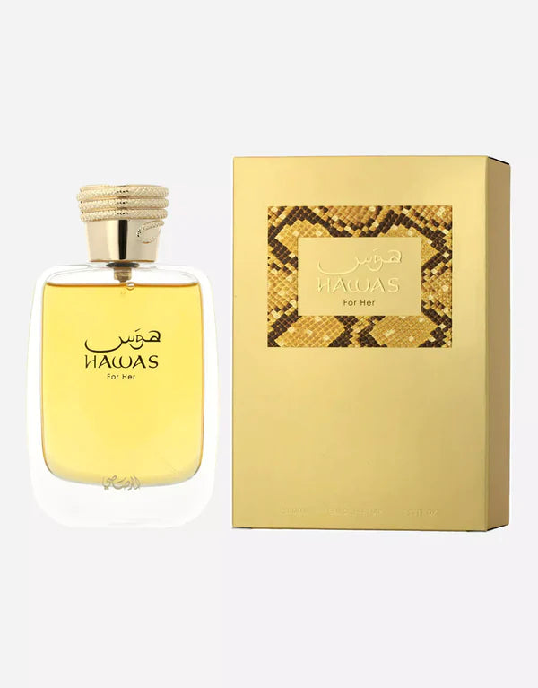 Rasasi Hawas For Her Eau de Parfum for Women 100ml – Fruity Floral Luxury Fragrance