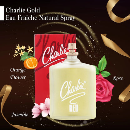Revlon Charlie Rose Eau de Toilette for Women 100ml – Floral Fruity Fragrance