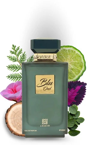 Ahmed Al Maghribi Blu Oud Eau de Parfum 100ml | Fresh Oud Luxury Unisex Fragrance