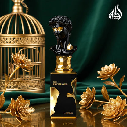 Lattafa His Confession Eau de Parfum 100ml | Warm Spicy Men’s Luxury Fragrance