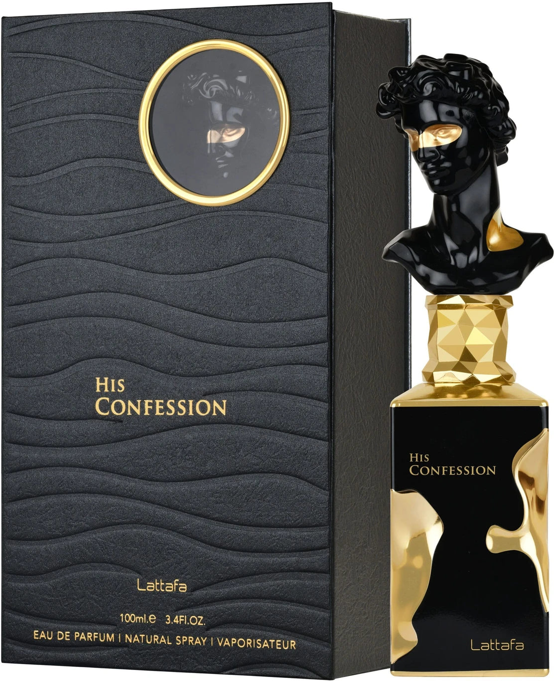 Lattafa His Confession Eau de Parfum 100ml | Warm Spicy Men’s Luxury Fragrance