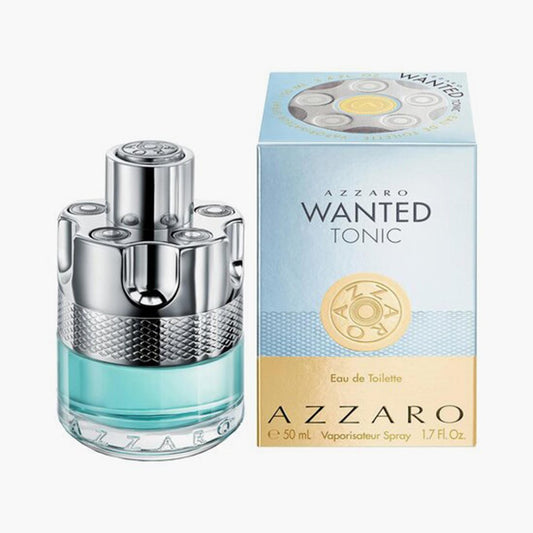 Azzaro Wanted Tonic Eau de Toilette 100ml 3.4 fl oz Men’s Fresh Woody Spicy Perfume for Daily Wear