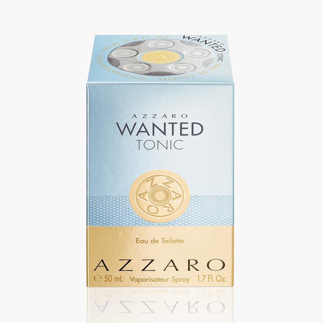 Azzaro Wanted Tonic Eau de Toilette 100ml 3.4 fl oz Men’s Fresh Woody Spicy Perfume for Daily Wear