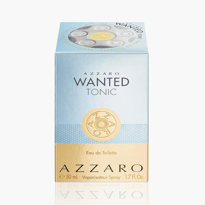 Azzaro Wanted Tonic Eau de Toilette 100ml 3.4 fl oz Men’s Fresh Woody Spicy Perfume for Daily Wear
