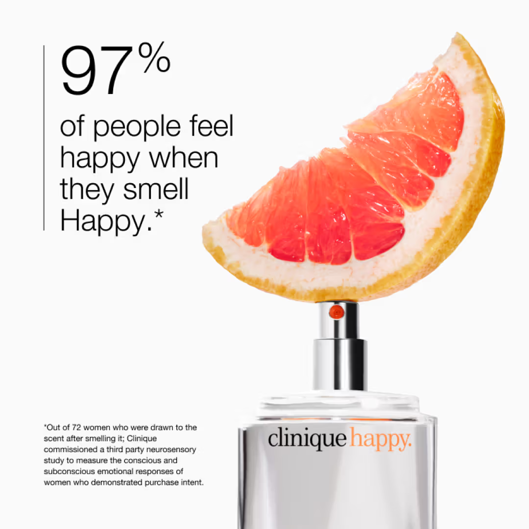 Clinique Happy Eau de Parfum for Women 100ml – Fresh Citrus Floral Fragrance