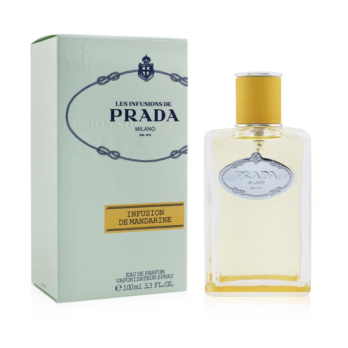 Prada Les Infusions de Prada Infusion de Mandarine Eau de Parfum 100ml 3.3 fl oz Fresh Citrus Woody Perfume for Women and Men