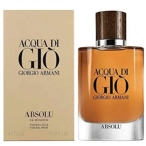 Giorgio Armani Acqua di Giò Absolu perfume bottle and packaging on a white background