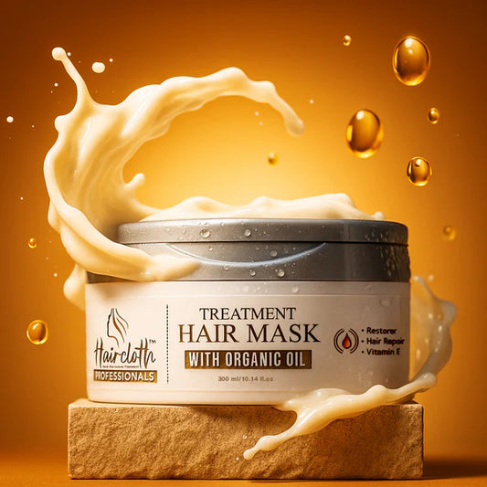 Haircloth Professional Treatment Hair Mask 300ML Deep Repair Strengthening Moisturizing Post Care for Dry Damaged Frizzy Curly and Chemically Treated Hair