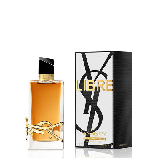 Yves Saint Laurent Libre perfume bottle and packaging on a white background Yves Saint Laurent Libre Eau de Parfum Intense 90 ml (3 fl.oz)