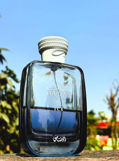 Rasasi Hawas Ice Eau de Parfum for Men 100ml – Fresh Aquatic Citrus Fragrance