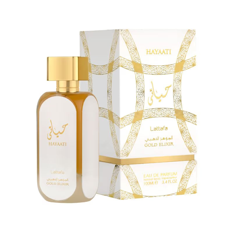Lattafa Hayaati Gold Elixir Eau de Parfum 100ml – Amber Sweet Luxury Unisex Fragrance