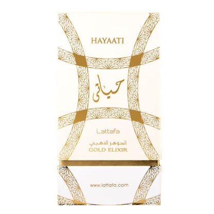Lattafa Hayaati Gold Elixir Eau de Parfum 100ml – Amber Sweet Luxury Unisex Fragrance