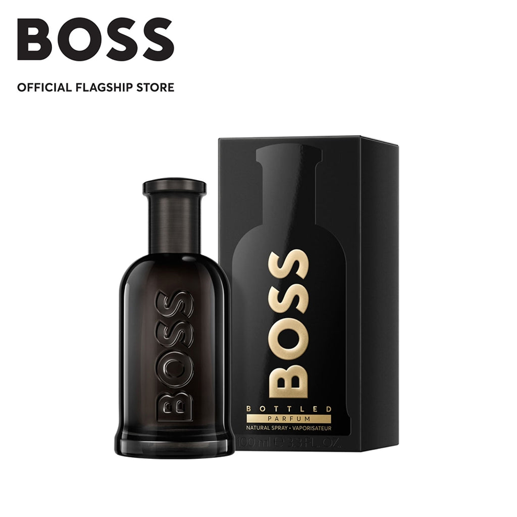 Hugo Boss Bottled Parfum 100ml 3.3 fl oz Men’s Intense Woody Amber Luxury Fragrance