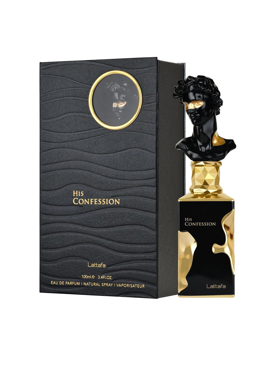 Lattafa His Confession Eau de Parfum 100ml | Warm Spicy Men’s Luxury Fragrance