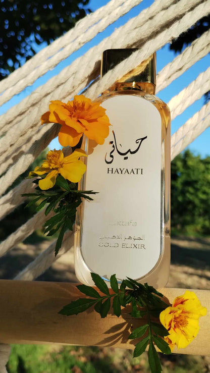 Lattafa Hayaati Gold Elixir Eau de Parfum 100ml – Amber Sweet Luxury Unisex Fragrance