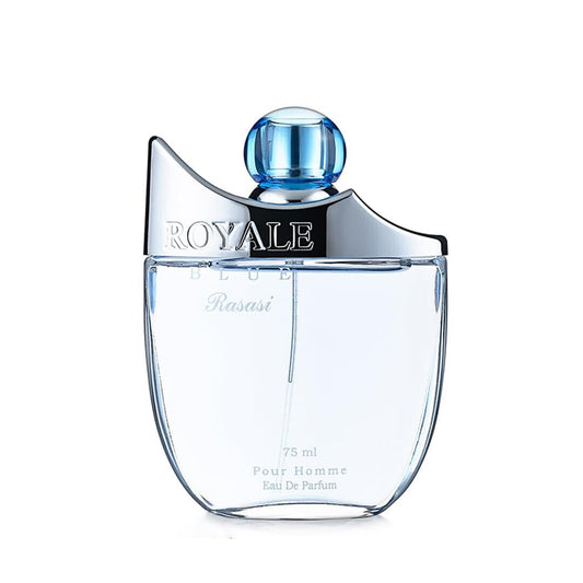 Rasasi Royale Blue Eau De Parfum 75ml for Men – Fresh, Aquatic & Long Lasting Fragrance