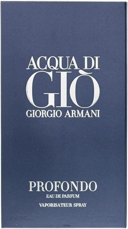 Acqua di Giò Profondo Giorgio Armani Eau de Parfum 125ml 4.2 fl oz Men’s Marine Aromatic Woody Fragrance