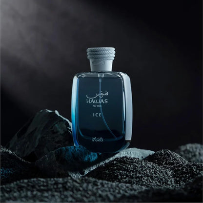 Rasasi Hawas Ice Eau de Parfum for Men 100ml – Fresh Aquatic Citrus Fragrance
