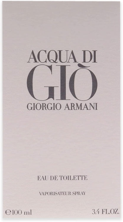 Giorgio Armani Acqua di Giò Eau de Toilette 100ml 3.4 fl oz Men’s Fresh Aquatic Citrus Signature Fragrance