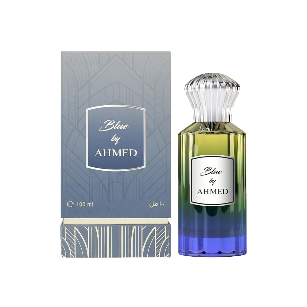 Ahmed Al Maghribi Blue by Ahmed Eau de Parfum 100ml – Fresh Aquatic Woody Unisex Fragrance