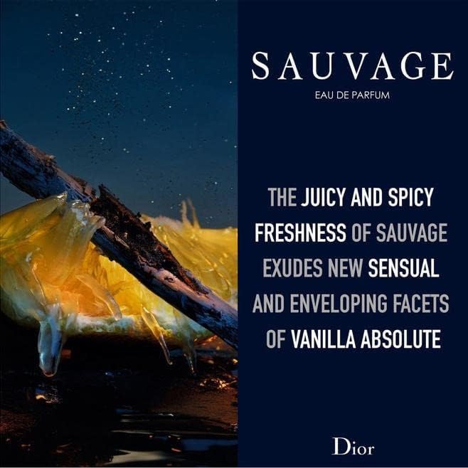 Dior Sauvage Eau de Parfum 100ml 3.4 fl oz Men’s Fresh Spicy Amber Luxury Long Lasting Perfume