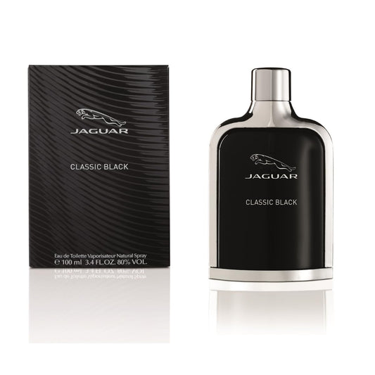 Jaguar Classic Black Eau de Toilette for Men 100ml – Sophisticated Woody Aromatic Fragrance