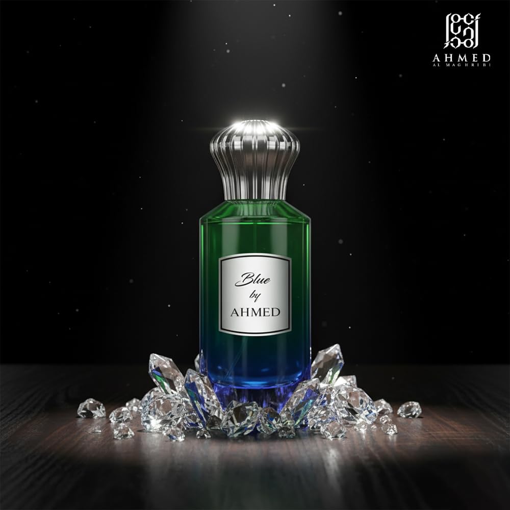 Ahmed Al Maghribi Blue by Ahmed Eau de Parfum 100ml – Fresh Aquatic Woody Unisex Fragrance